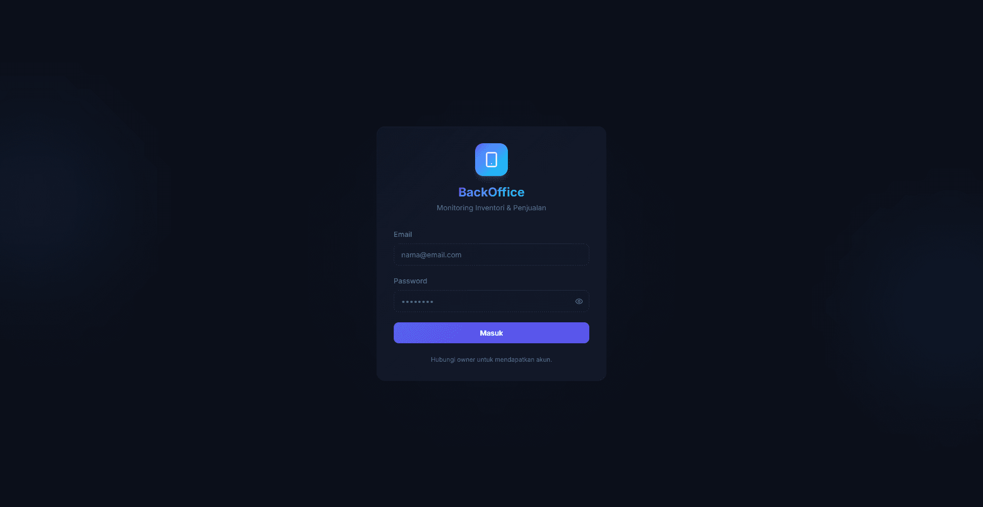 Backoffice Monitoring Desktop