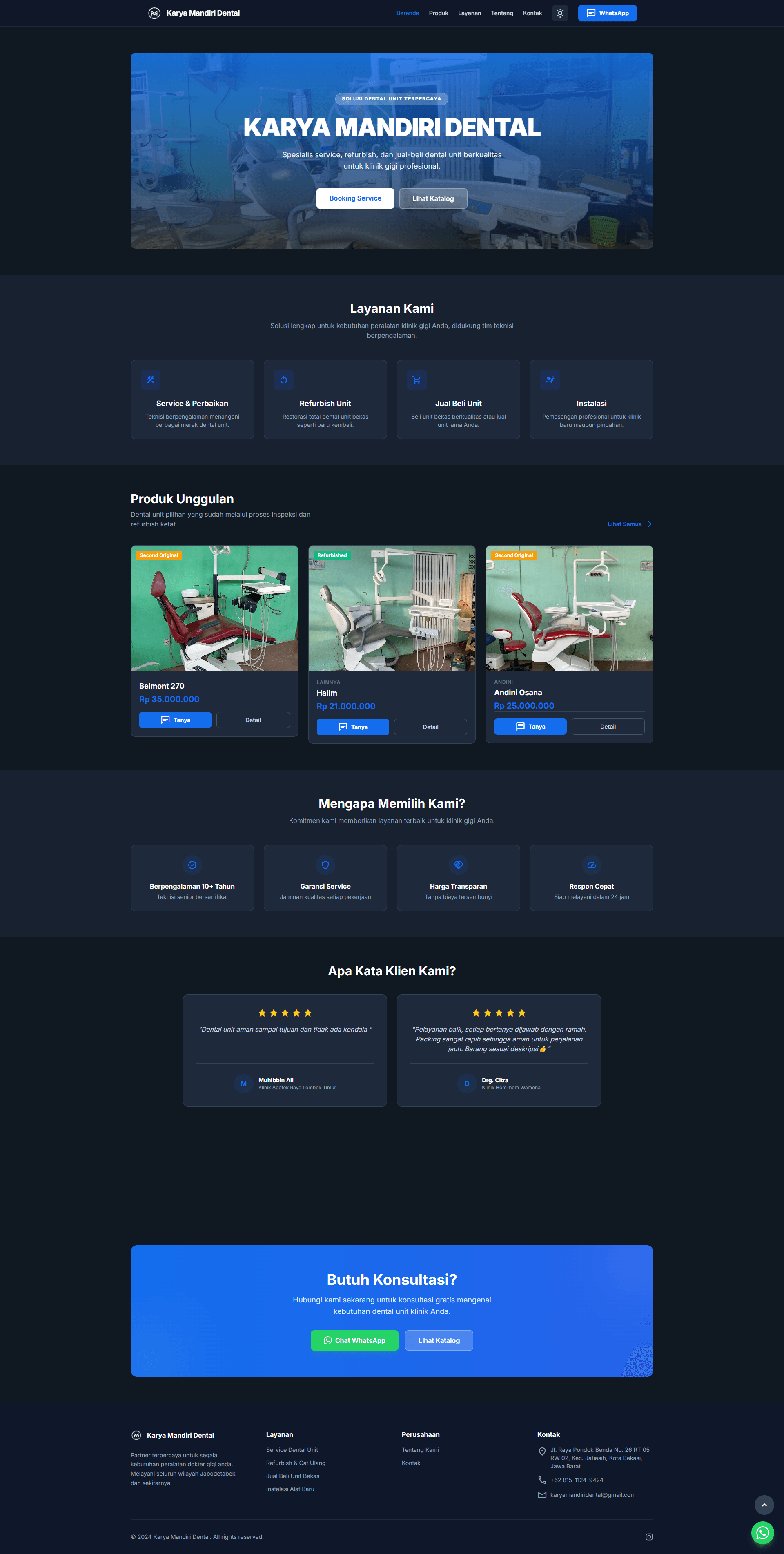 Karya Mandiri Dental Desktop